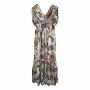 Express Multicolor Floral Maxi Dress